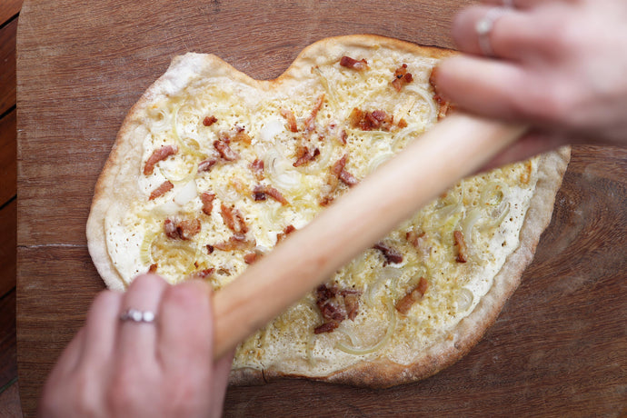 Traditionele tarte flambée | flammkuchen