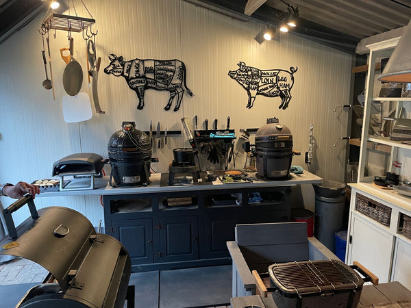 Afbeelding in Gallery-weergave laden, Butcher Cut wanddecoratie - varken en koe (set)
